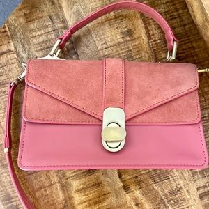 Zara pink crossbody handbag